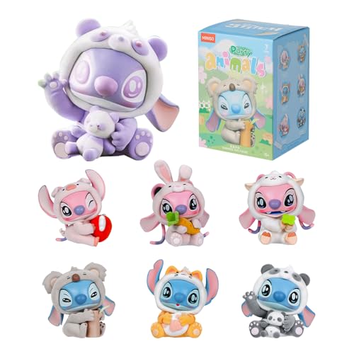 MINISO Stitch Sammelfiguren, Stitch Spielzeug Figuren Animals Party Series, Lilo und Stitch Sammeln Actionfiguren, Stitch Kunstspielzeug Zufällige, Stitch Blind Box Geeignet für Geschenk 1PCS MINISO Stitch Sammelfiguren, Stitch Spielzeug Figuren Animals Party Series, Lilo und Stitch Sammeln Actionfiguren, Stitch Kunstspielzeug Zufällige, Stitch Blind Box Geeignet für Geschenk 1PCS von MINISO