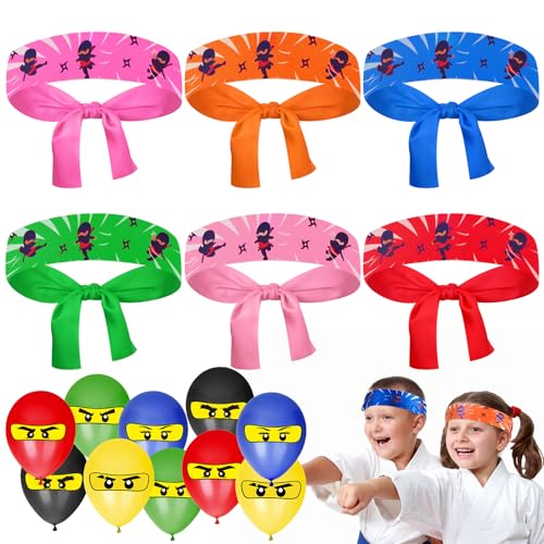 MINISOISO 12 Stück Ninjas Party Stirnband, Ninja Stirnband Kinder Kopfband, Kinder Geburtstagsdeko Ninja Gastgeschenke für Karate,Thema Party,Geburtstagsparty MINISOISO 12 Stück Ninjas Party Stirnband, Ninja Stirnband Kinder Kopfband, Kinder Geburtstagsdeko Ninja Gastgeschenke für Karate,Thema Party,Geburtstagsparty von MINISOISO