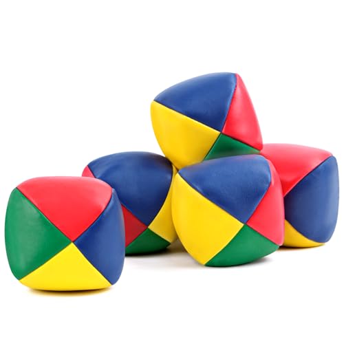 MINISOISO 6 Stück Jonglierbälle Set Jonglierbälle Kinder, Jonglieren Bälle, Ballwurfball Spiele Zirkus Clown Farbige Jonglierbälle Spielbälle Interaktives für Erwachsene Kinder Anfänger von MINISOISO
