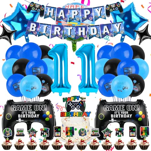 MINISOISO Videospiel Geburtstag Deko Set,56PCS Videospiel Geburtstag Deko 11 Jahre für Jungen,Blau Gamer Dekos Geburtsta,Luftballons Gamer Themen Geburtstags Dek Set für Junge Geburt Spielthemen Party MINISOISO Videospiel Geburtstag Deko Set,56PCS Videospiel Geburtstag Deko 11 Jahre für Jungen,Blau Gamer Dekos Geburtsta,Luftballons Gamer Themen Geburtstags Dek Set für Junge Geburt Spielthemen Party von MINISOISO