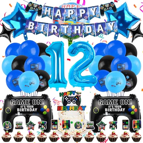 MINISOISO Videospiel Geburtstag Deko Set,56PCS Videospiel Geburtstag Deko 12 Jahre für Jungen,Blau Gamer Dekos Geburtsta,Luftballons Gamer Themen Geburtstags Dek Set für Junge Geburt Spielthemen Party MINISOISO Videospiel Geburtstag Deko Set,56PCS Videospiel Geburtstag Deko 12 Jahre für Jungen,Blau Gamer Dekos Geburtsta,Luftballons Gamer Themen Geburtstags Dek Set für Junge Geburt Spielthemen Party von MINISOISO