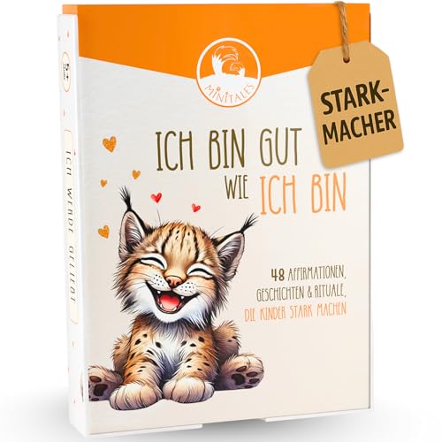 MINITALES 48 Affirmationskarten Kinder | Ich Bin gut, wie Ich Bin | Selbstbewusstsein stärken, Achtsamkeit & Resilienz | Gefühlskarten für Kinder & Selbstliebe Karten | Mutmachkarten MINITALES 48 Affirmationskarten Kinder | Ich Bin gut, wie Ich Bin | Selbstbewusstsein stärken, Achtsamkeit & Resilienz | Gefühlskarten für Kinder & Selbstliebe Karten | Mutmachkarten von MINITALES