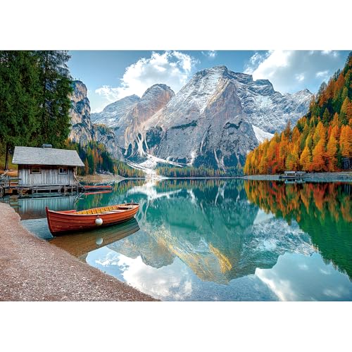 Braies Lake Jigsaw Puzzles 1000 Teile Natur Landschaft Puzzles für Erwachsene 1000 Teile mit Buchstaben auf Rückseite Hard Impossible Schwierig Herausfordernd Familienpuzzle Berg See Landschaft Braies Lake Jigsaw Puzzles 1000 Teile Natur Landschaft Puzzles für Erwachsene 1000 Teile mit Buchstaben auf Rückseite Hard Impossible Schwierig Herausfordernd Familienpuzzle Berg See Landschaft von MINIWAN