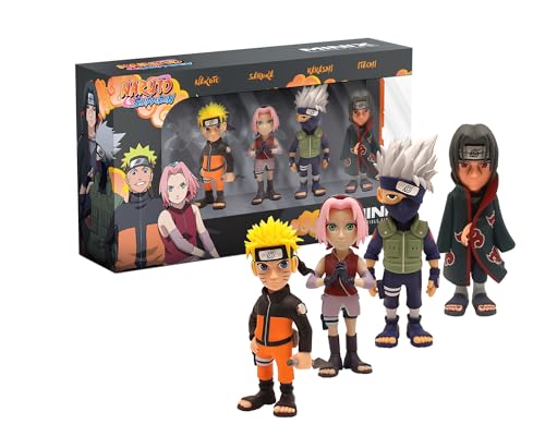 Minix Naruto Shippuden – 4er-Pack – Sammelfigur 7 cm (Naruto, Kakashi, Itachi, Sakura) von MINIX COLLECTIBLE FIGURINES