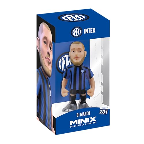 Minix 12 cm Sammelfiguren – Offiziell lizenzierte Serie A Fußballfiguren – wählen Sie Ihre Lieblings-Stars von Nerazzurri (Federico Dimarco) von MINIX