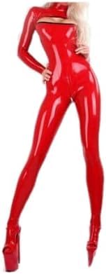MINUSE Latex Gummi 0,4 Mm Overall Catsuit Bodysuit Anzug Rot-Anpassen,Anpassen,S von MINUSE
