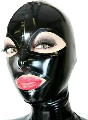 MINUSE Latex-Hauben-Gummimaske Für Club-Kostüme, Ball-Cosplay,Klein von MINUSE