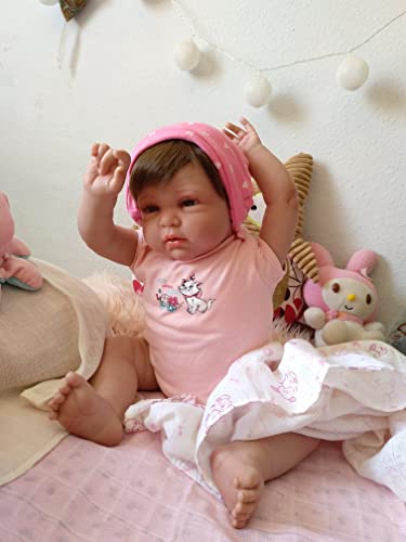 MIS MUÑECAS REBORNS Baby Reborn Olivia, Silikonvinyl, misst 52 cm und wiegt 2,3 kg, süßes trauriges Gesicht, Beutel in den Augen, echtes Gefühl beim Halten in die Arme. MIS MUÑECAS REBORNS Baby Reborn Olivia, Silikonvinyl, misst 52 cm und wiegt 2,3 kg, süßes trauriges Gesicht, Beutel in den Augen, echtes Gefühl beim Halten in die Arme. von MIS MUÑECAS REBORNS