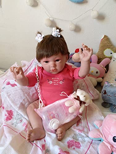 MIS MUÑECAS REBORNS Baby Reborn Violett, Puppe mit 52 cm, 2,3 kg, Kleid und mit Zubehör für EIN echtes Baby, sehr weich, aus Silikon, hergestellt aus Onil-Alicant, Exklusives Modell. MIS MUÑECAS REBORNS Baby Reborn Violett, Puppe mit 52 cm, 2,3 kg, Kleid und mit Zubehör für EIN echtes Baby, sehr weich, aus Silikon, hergestellt aus Onil-Alicant, Exklusives Modell. von MIS MUÑECAS REBORNS