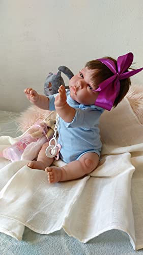 MIS MUÑECAS REBORNS Baby Reborn für Frühchen, Mädchen Cinthia. Kastanienbraunes Haar und dunkle Augen, mit Rötungen und sehr weichem Vinyl, geeignet für Mädchen ab Zwei Jahren, 47 cm und 1,8 kg. MIS MUÑECAS REBORNS Baby Reborn für Frühchen, Mädchen Cinthia. Kastanienbraunes Haar und dunkle Augen, mit Rötungen und sehr weichem Vinyl, geeignet für Mädchen ab Zwei Jahren, 47 cm und 1,8 kg. von MIS MUÑECAS REBORNS