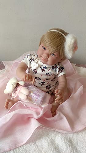 MIS MUÑECAS REBORNS Reborn Camelia, Babypuppe, misst 52 cm, wiegt 2,3 kg, mit Röten, Falten, Kopffall, Silikonvinyl, mit Echtheitszertifikat MIS MUÑECAS REBORNS Reborn Camelia, Babypuppe, misst 52 cm, wiegt 2,3 kg, mit Röten, Falten, Kopffall, Silikonvinyl, mit Echtheitszertifikat von MIS MUÑECAS REBORNS