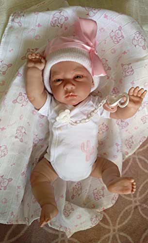 MIS MUÑECAS REBORNS Reborn Prematura Alma. 47 cm, 1,8 kg, geeignet für Mädchen von 2 bis 6 Jahren. Röhren, Vinyl aus Silikon, mit Zubehör eines echten Babys MIS MUÑECAS REBORNS Reborn Prematura Alma. 47 cm, 1,8 kg, geeignet für Mädchen von 2 bis 6 Jahren. Röhren, Vinyl aus Silikon, mit Zubehör eines echten Babys von MIS MUÑECAS REBORNS