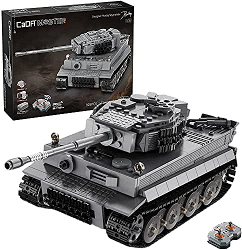 CADA C61071W MOC-Tiger Panzer Modell 2.4G Fernbedienung Militärtechnik Serie Bausteinset, 925 PCS, Spannblockbaugerät von MISINI