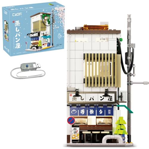 MISINI C66006W Technik Japanische Dampfbrötchen Haus mit Beleuchtungsset,Modulares Klemmbausteine MOC Haus Bauspielzeug,1108/pcs Groß Streetview Building Blocks MISINI C66006W Technik Japanische Dampfbrötchen Haus mit Beleuchtungsset,Modulares Klemmbausteine MOC Haus Bauspielzeug,1108/pcs Groß Streetview Building Blocks von MISINI