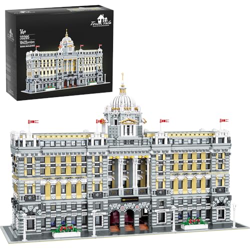 MISINI 33205 Luxuriöse Shanghai Bank Bausteine Set, 10423 Stücke Klemmbausteine MOC modulare Gebäude Ziegel Haus Modell, kreative Landmark Gebäude Geschenk für Jugendliche Erwachsene von MISINI