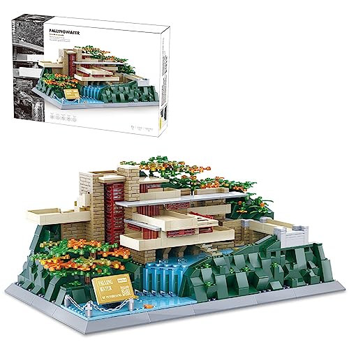 MISINI 5232 Architecture Klemmbausteine Baustein，1220 pcs Villa klemmbausteine modular ，Bausteinen deko Geschenk für Erwachsene und Jungen ab 6+ von MISINI