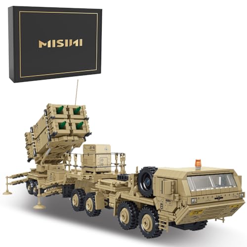 MISINI 628014 Militärserie Raketenfahrzeug Klemmbausteine,2566 Teile MOC Groß Technik Military Baustein,Truk Spielzeugmodelle für Erwachsene und Jugendliche von MISINI