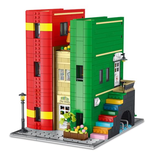 MISINI M2002 Stadtbibliothek Bausteine Set, 2143 PCS Klemmbausteine Modulares MOC Gebäude Ziegel Haus Modell mit Licht, kreatives Gebäude Spielzeug Geschenk für Männer Teens und Kinder MISINI M2002 Stadtbibliothek Bausteine Set, 2143 PCS Klemmbausteine Modulares MOC Gebäude Ziegel Haus Modell mit Licht, kreatives Gebäude Spielzeug Geschenk für Männer Teens und Kinder von MISINI