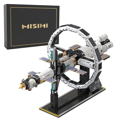 MISINI M6409 Internationale Raumstation Bausteine Kit, 2221 PCS Klemmbausteine Kreativer Raum Modell Bausatz, Mint Bildung Geschenke für Kinder Teens und Weltraum Fans von MISINI
