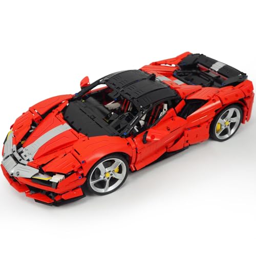 MISINI M6419 1:8 Sport Auto Klemmbausteine Bausatz, 4100 Stücke MOC Roadster Bausteine Modell Set mit roten und gelben Außenteilen, Sammelauto Gebäude Geschenke für Erwachsene Teens und Kinder MISINI M6419 1:8 Sport Auto Klemmbausteine Bausatz, 4100 Stücke MOC Roadster Bausteine Modell Set mit roten und gelben Außenteilen, Sammelauto Gebäude Geschenke für Erwachsene Teens und Kinder von MISINI