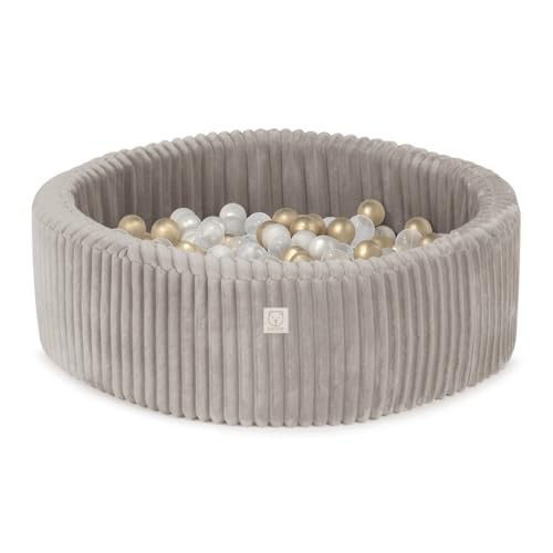 MISIOO Bällebad Baby - Premium Bällebad Kinder Ab 1 Jahr - 90x30cm - Mit 200 Bällen - Hochwertige Materialien - Perfekt Für Spielspaß Und Entwicklung - Sicheres Spielparadies Für Ihre Kleinen von MISIOO