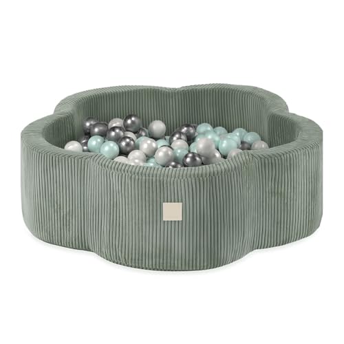 MISIOO Bällebad Blume/Wolke für Babys und Kinder - 95x30cm - Hochwertiger Stoff - Bällebad Baby ab 1 Jahr - 200 Bälle - Perfekt für Kleinkinder und Spielspaß MISIOO Bällebad Blume/Wolke für Babys und Kinder - 95x30cm - Hochwertiger Stoff - Bällebad Baby ab 1 Jahr - 200 Bälle - Perfekt für Kleinkinder und Spielspaß von MISIOO