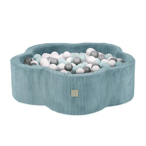MISIOO Bällebad Blume/Wolke für Babys und Kinder - 95x30cm - Hochwertiger Stoff - Bällebad Baby ab 1 Jahr - 200 Bälle - Perfekt für Kleinkinder und Spielspaß MISIOO Bällebad Blume/Wolke für Babys und Kinder - 95x30cm - Hochwertiger Stoff - Bällebad Baby ab 1 Jahr - 200 Bälle - Perfekt für Kleinkinder und Spielspaß von MISIOO