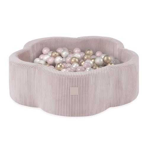 MISIOO Bällebad für Kinder 95x30 cm - 300 Bälle (6cm) - Baby Spielzeug ab 1 Jahr - Perfekt für Kleinkinder und Spielspaß von MISIOO