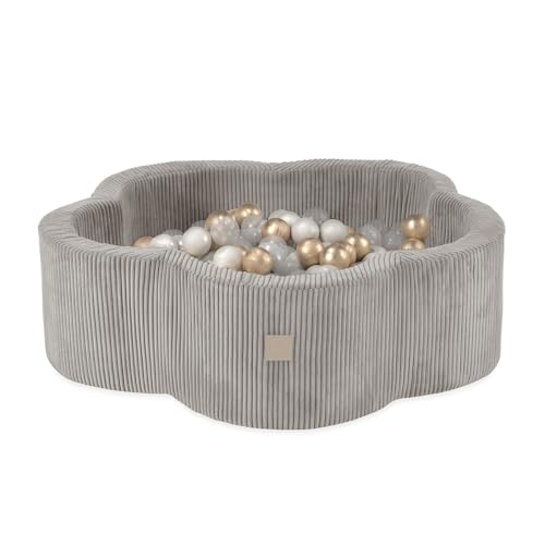 MISIOO Bällebad für Kinder 95x30 cm - 300 Bälle (6cm) - Baby Spielzeug ab 1 Jahr - Perfekt für Kleinkinder und Spielspaß von MISIOO