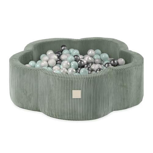 MISIOO Bällebad für Kinder 95x30 cm - 400 Bälle (6cm) - Baby Spielzeug ab 1 Jahr von MISIOO