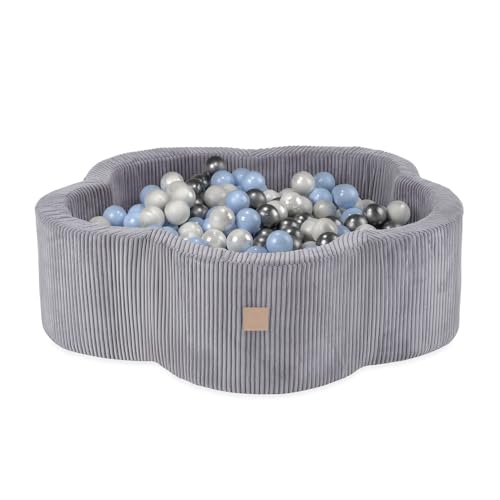 MISIOO Bällebad für Kinder 95x30 cm - 400 Bälle (6cm) - Baby Spielzeug ab 1 Jahr von MISIOO