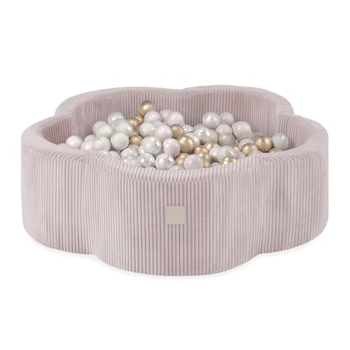 MISIOO Bällebad für Kinder 95x30 cm - 400 Bälle (6cm) - Baby Spielzeug ab 1 Jahr von MISIOO