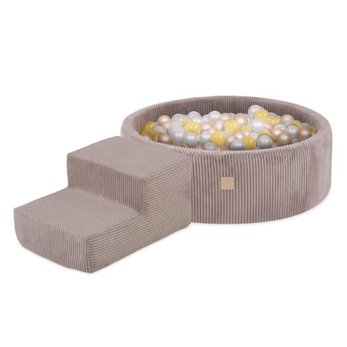MISIOO Bällebad für Kinder mit Schaumstoff Bausteinen – 200 Bälle für den Indoor Spielplatz – Sicheres und kreatives Spielen für Babys MISIOO Bällebad für Kinder mit Schaumstoff Bausteinen – 200 Bälle für den Indoor Spielplatz – Sicheres und kreatives Spielen für Babys von MISIOO