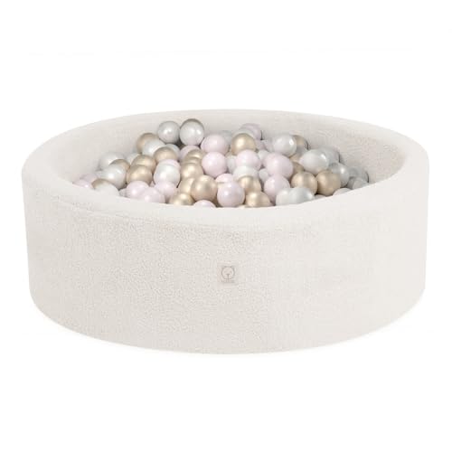 MISIOO Bällebad mit Schaumstoff-Füllung - 90x30cm - 200 Bälle für Bällebad - Hochwertige Bällebad Bälle für Kinder - Weiches und Sicheres Spielzeug - Waschbar MISIOO Bällebad mit Schaumstoff-Füllung - 90x30cm - 200 Bälle für Bällebad - Hochwertige Bällebad Bälle für Kinder - Weiches und Sicheres Spielzeug - Waschbar von MISIOO