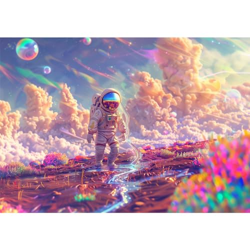 MISITU 100 Teile Puzzle für Erwachsene und Kinder ab 6 Jahren, XL großes Stück Astronaut Puzzle MISITU 100 Teile Puzzle für Erwachsene und Kinder ab 6 Jahren, XL großes Stück Astronaut Puzzle von MISITU