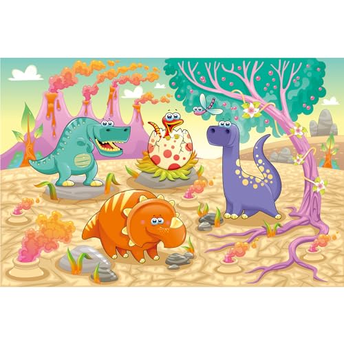MISITU 100 Teile Puzzle für Erwachsene und Kinder Dinosaurier Puzzles 100 Teile Kinderpuzzle von MISITU