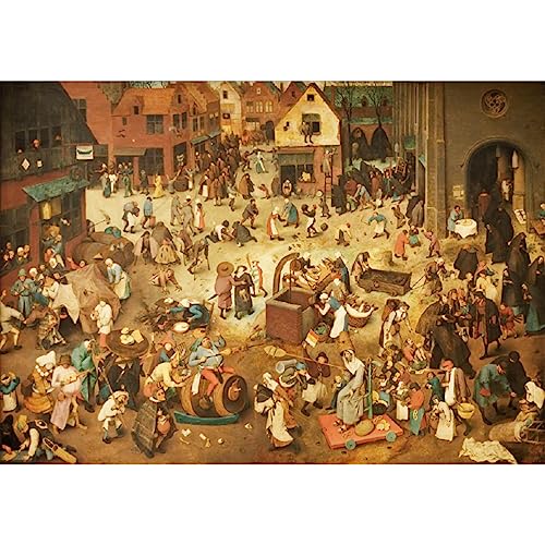 Puzzles 2000 Teile für Erwachsene Gemälde von Pieter Bruegel der Ältere Kinder ab 14 Jahren MISITU Klassische Große Puzzle von MISITU