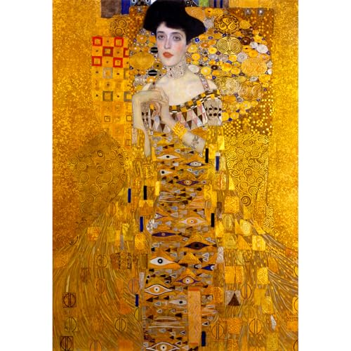 MISITU Puzzle 2000 Teile für Erwachsene Gustav Klimt Puzzle Portrait von Adele Bloch-Bauer Kunst Klassische Erwachsenen Puzzles MISITU Puzzle 2000 Teile für Erwachsene Gustav Klimt Puzzle Portrait von Adele Bloch-Bauer Kunst Klassische Erwachsenen Puzzles von MISITU
