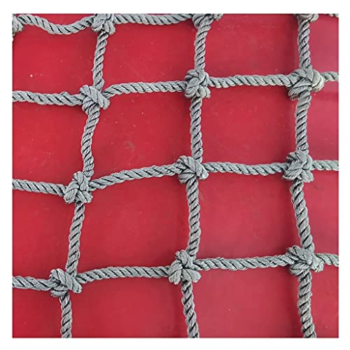 Kletternetz kinder outdoor Kletternetz Kinder Schaukel Kletterwand Strickleiter Robusten Schaukelnetz für Kinder Garten Indoor Outdoor, belastbar bis 500 kg klettergeräte (Masche 10cm) ( Color : 6mm-1 von MISLISE