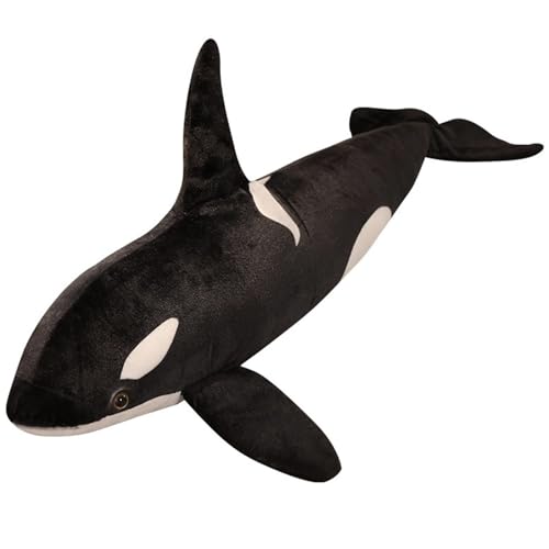 MISTPK Realistischer Orca Kuscheltier, Niedliche Meerestiere Weiches Kuscheliges Killerwal Plüschtier Geschenk for Kinder Jungen und Mädchen Heimdekoration(50CM/19IN) von MISTPK