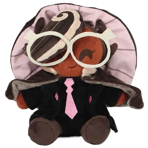 MISTPK Shadow Milk Cookie Kuscheltier, Süßes Kingdom Plüsch Weiche Zeichentrickfigur for Kinderspielfans(Espresso Cookie) von MISTPK