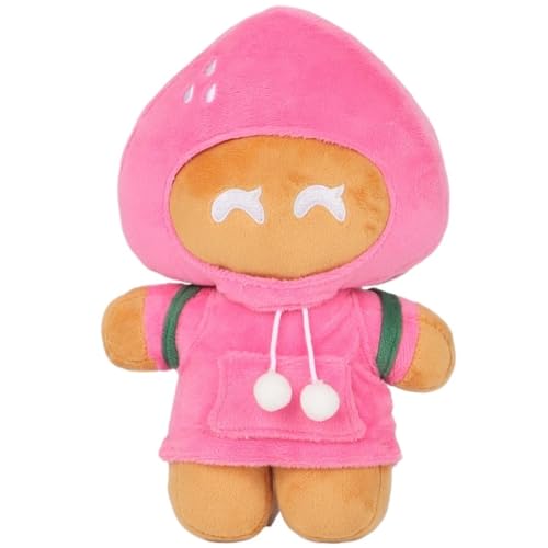 MISTPK Shadow Milk Cookie Kuscheltier, Süßes Kingdom Plüsch Weiche Zeichentrickfigur for Kinderspielfans(Strawberry Cookie) von MISTPK