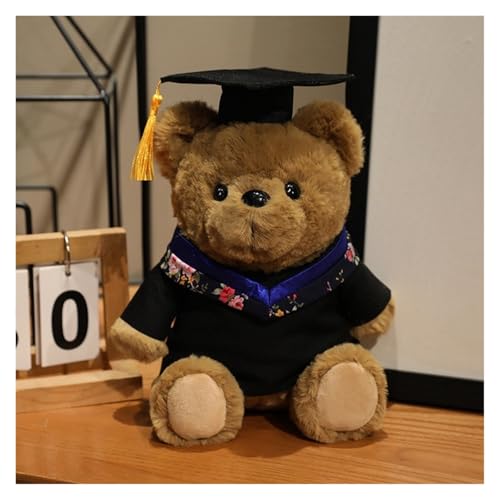 MISTPK Teddybär for Kuscheltier, 25CM Kawaii-Bär Schulabschluss Molliges Plüschtier Geschenk for Absolventen Mädchen und Jungen(Blue) von MISTPK