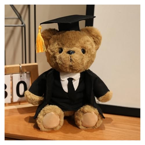 MISTPK Teddybär for Kuscheltier, 25CM Kawaii-Bär Schulabschluss Molliges Plüschtier Geschenk for Absolventen Mädchen und Jungen(Gold) von MISTPK