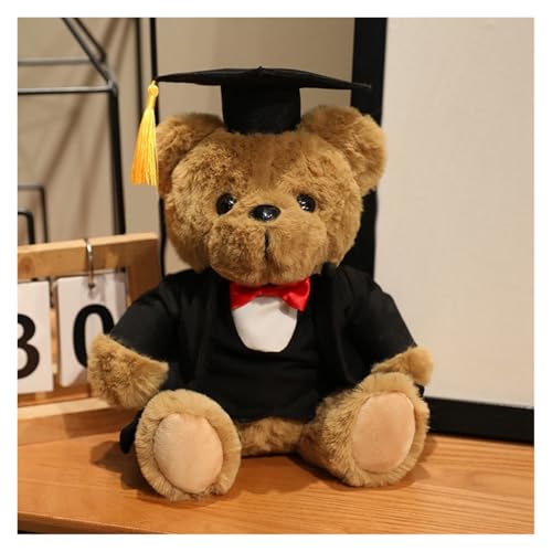 MISTPK Teddybär for Kuscheltier, 25CM Kawaii-Bär Schulabschluss Molliges Plüschtier Geschenk for Absolventen Mädchen und Jungen(White) von MISTPK