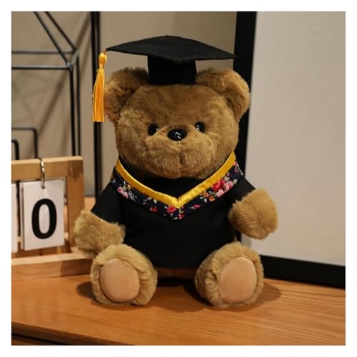 MISTPK Teddybär for Kuscheltier, 25CM Kawaii-Bär Schulabschluss Molliges Plüschtier Geschenk for Absolventen Mädchen und Jungen(Yellow) von MISTPK