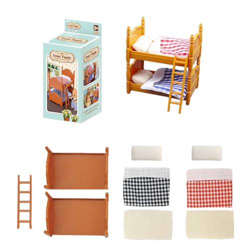 Bett Dollhouses Miniaturmöbel Dekore Etagenbett Mit Leiter Kinder Schlafzimmer Set Doppelbetten Spielzeuggeschenk Bett Dollhouses Miniaturmöbel Dekore Etagenbett Mit Leiter Kinder Schlafzimmer Set Doppelbetten Spielzeuggeschenk von MISUVRSE