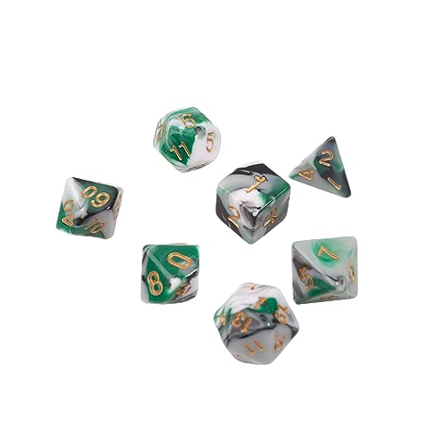 DND-Würfel-Set, scharfe Kanten, Galaxie-Würfel, Acryl, polyedrische Würfel für Dungeons und Drachen, Tisch-Rollenspiele, Party-Spiel-Würfel für Dungeons-and-Dragons, Standardspiel für Harz-Würfel-Set, von MISUVRSE