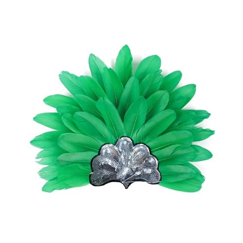 Gefiederte Stirnbänder, Cosplay, handgefertigtes Haar-Accessoire für Damen, Maskerade-Kopfschmuck, Karneval, Kunstdekor, gefiedertes Stirnband für Damen, bunt von MISUVRSE