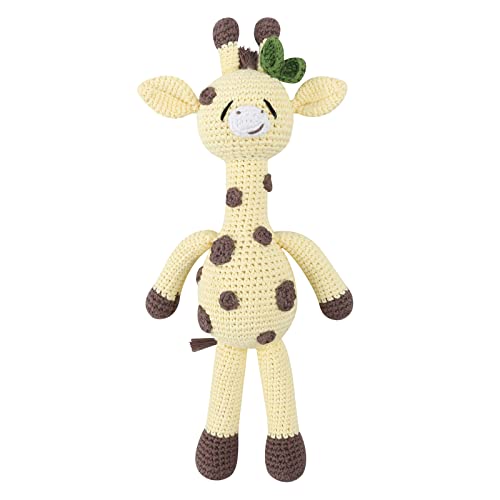 MISUVRSE 28cm Gehäkelte Giraffen Kuschelpuppe Stofftier Giraffe Baumwolle Gefüllt Einsamkeit Komfortspielzeug Kleinkind Kinderzimmer Kuschelpuppe von MISUVRSE